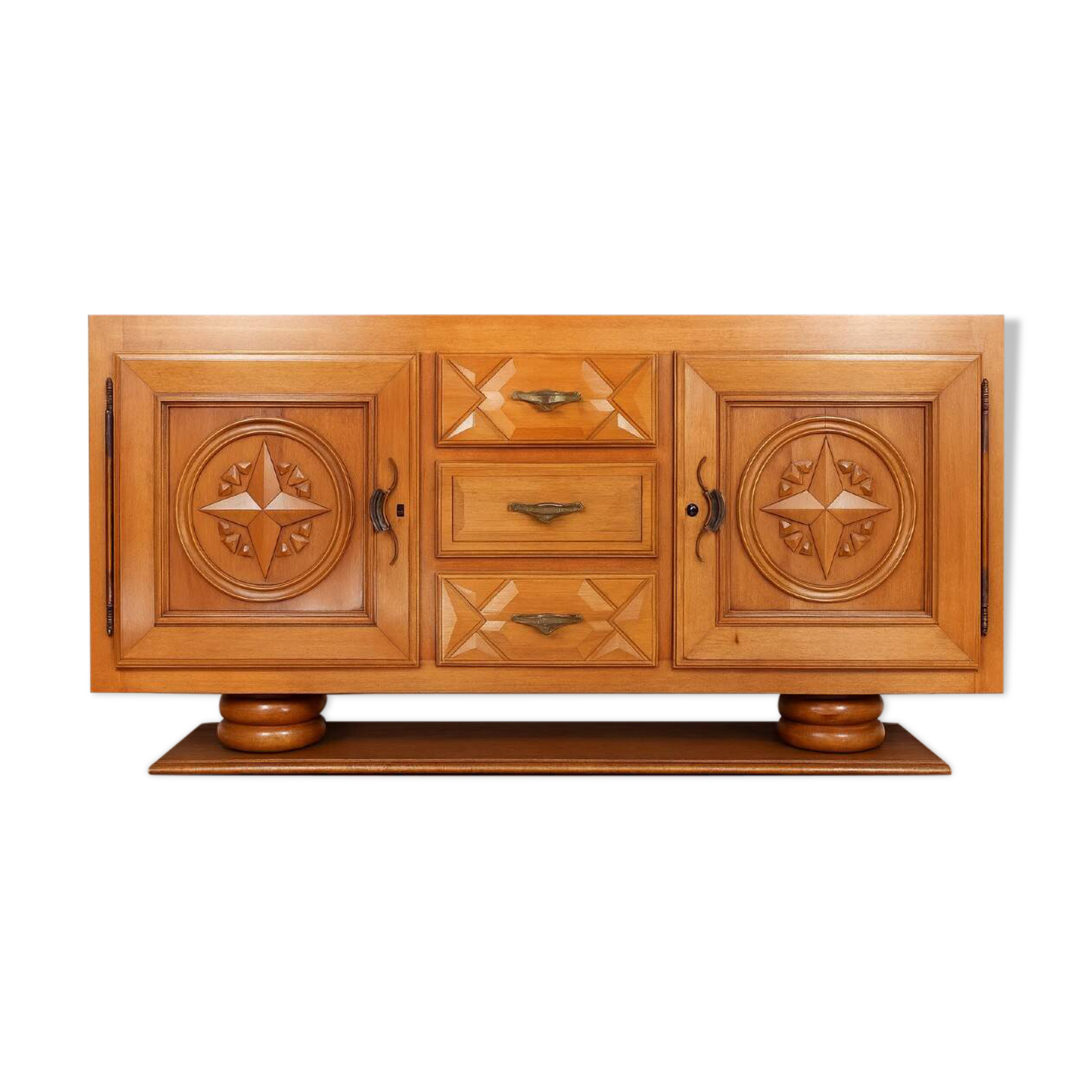Buffet en enfilade époque Art Déco en bois clair