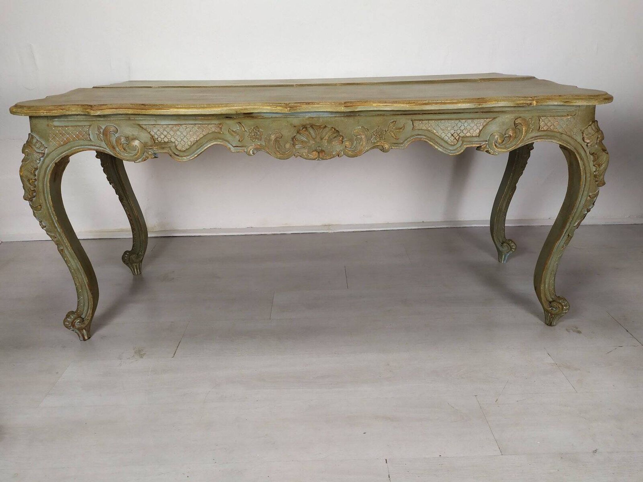 Louis XV style patinated console table