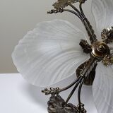 Lustre Hollywood Regency Art Deco vintage 80-90 Bronze Mariner Shells