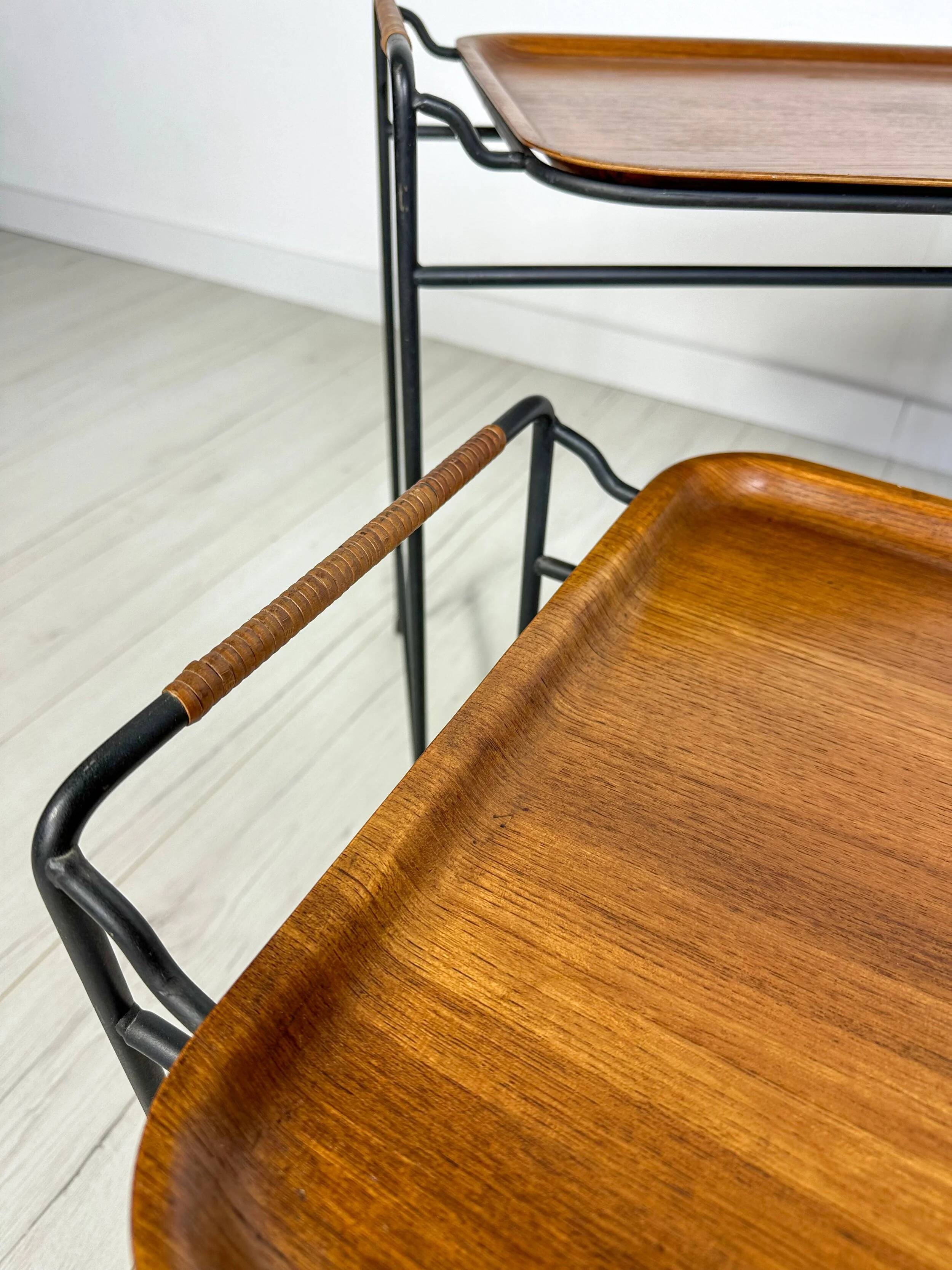 1960s Vintage Danish Teak Nesting Tables by Silva