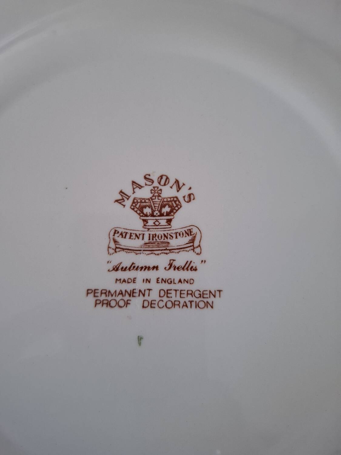 Manson's plates made in England vintage