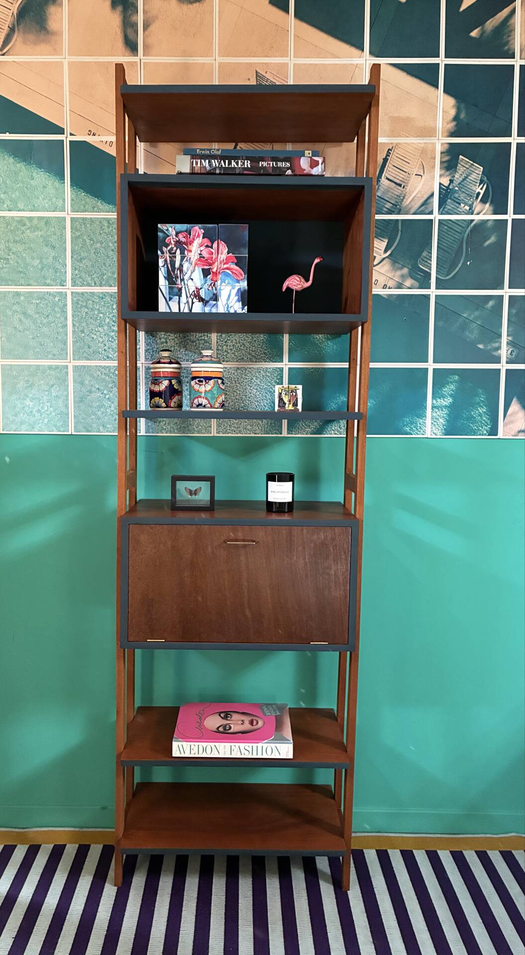 Bibliothèque Vintage Scandinave
