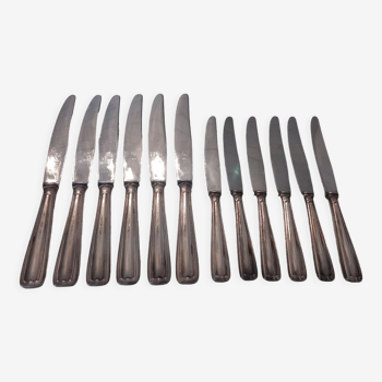 12 Art Deco cheese table knives