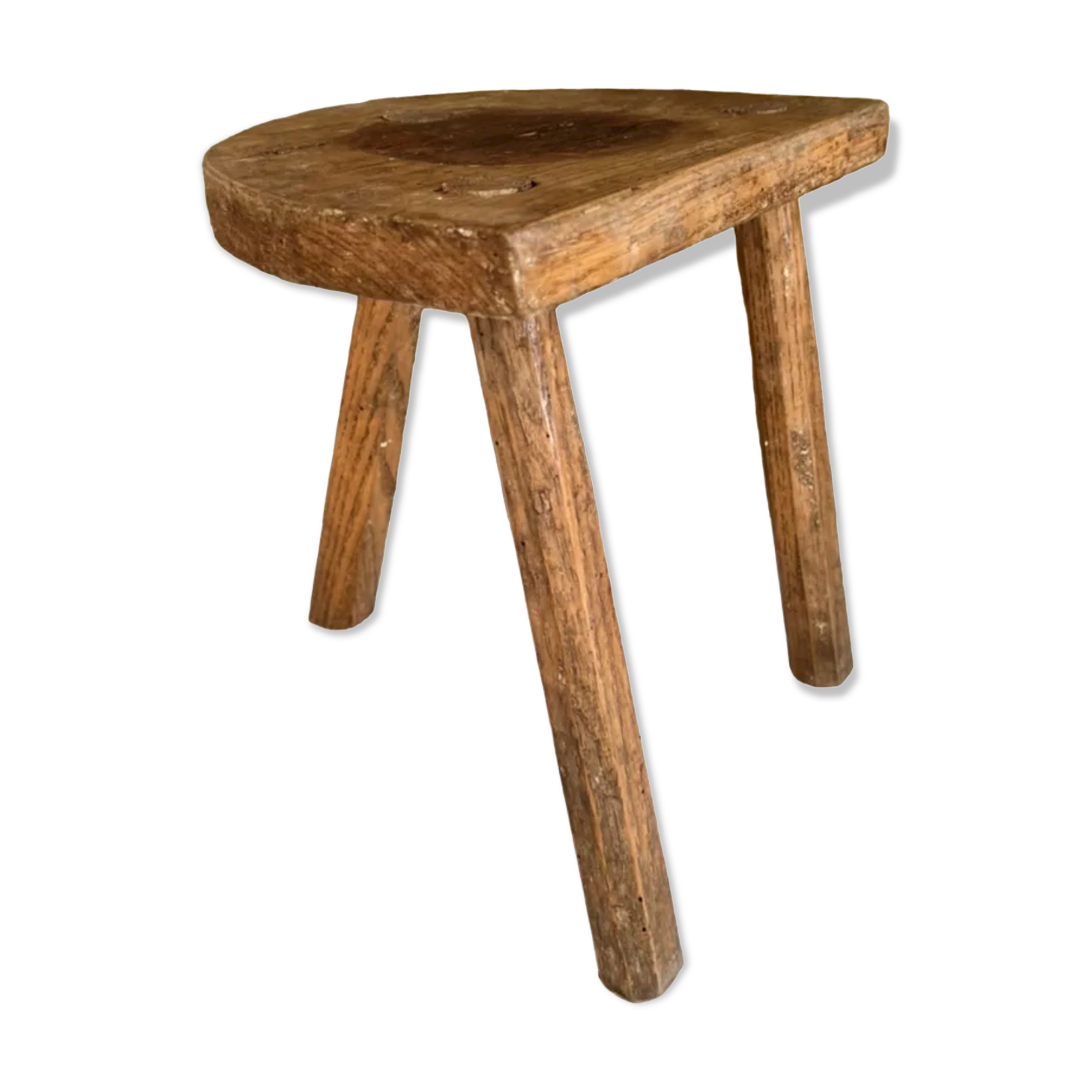 Antique tripod wooden trustool stool