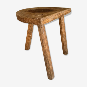 Antique tripod wooden trustool stool