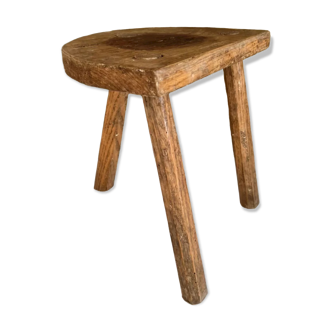 Antique tripod wooden trustool stool