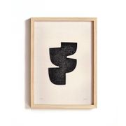 Abstract painting on paper signed eawy