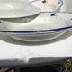 5 mary lou digoin blue edge hollow plates
