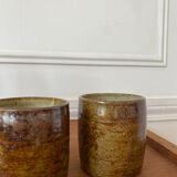 Stoneware teapot and cups