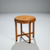 Art Deco Amsterdamse School round sidetable