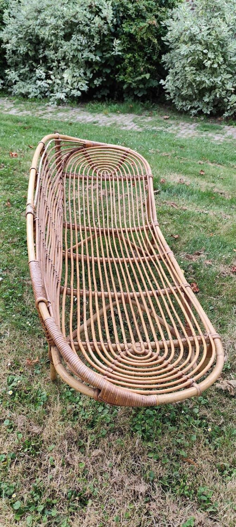 Méridienne en rotin