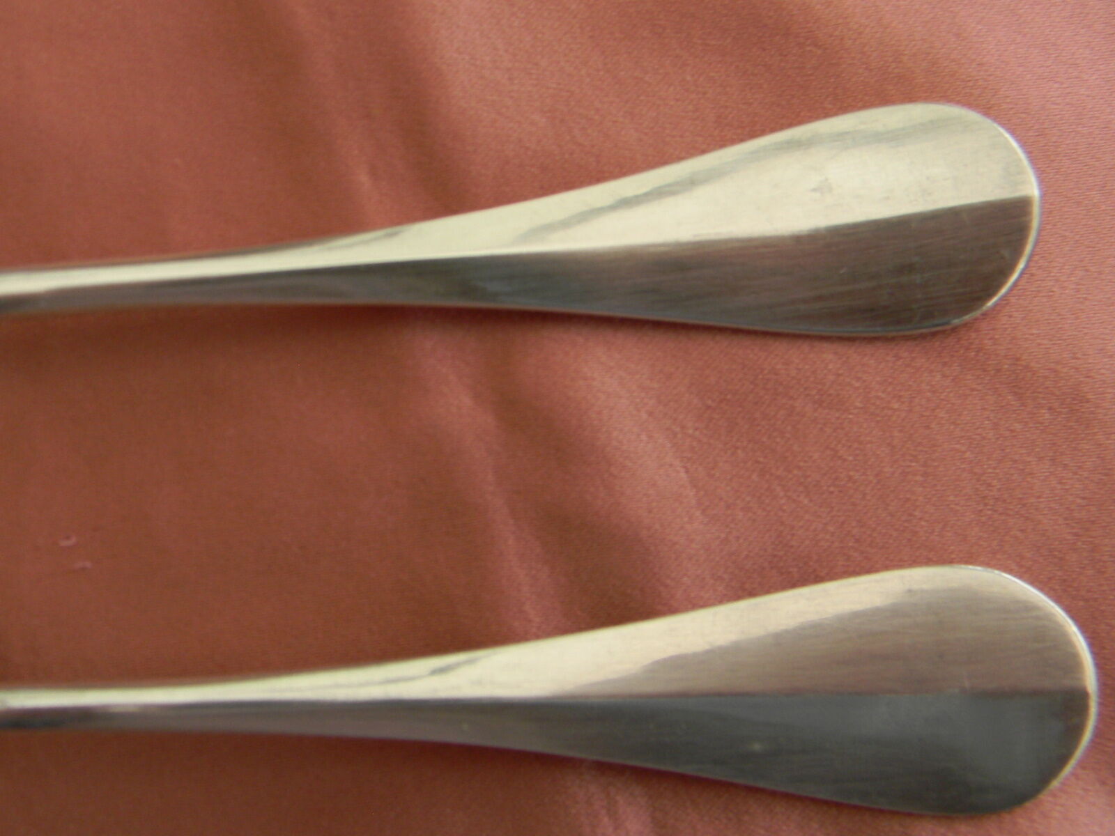 Set of 10 cutlery in silver white metal