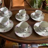 Limoges porcelain coffee cups and saucers