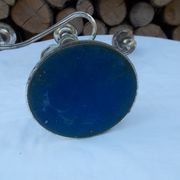 Patinated silver candlestick