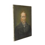 Antique Painting Portrait of a Man Signed Early 20th Century