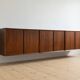 Poul Cadovius Floating Wall Mounted Rosewood Sideboard By CADO, 1960s.