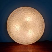 Large frosted glass ceiling light (diam 45cm), Doria, 1970
