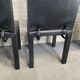 PAIR BLACK LEATHER ARCALLA CHAIRS FOR B&B ITALIA BY PAOLO PIVA - 1990'S