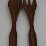 Cutlery plastic salad vintage teak
