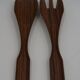 Cutlery plastic salad vintage teak