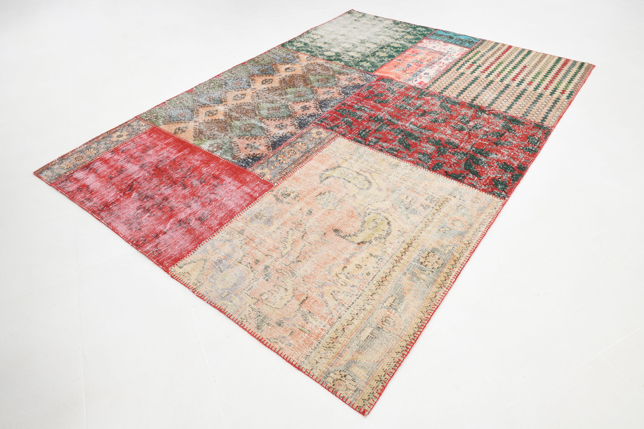 Distressed turkish rug 302x215cm
