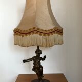 Golden bronze bedside lamp