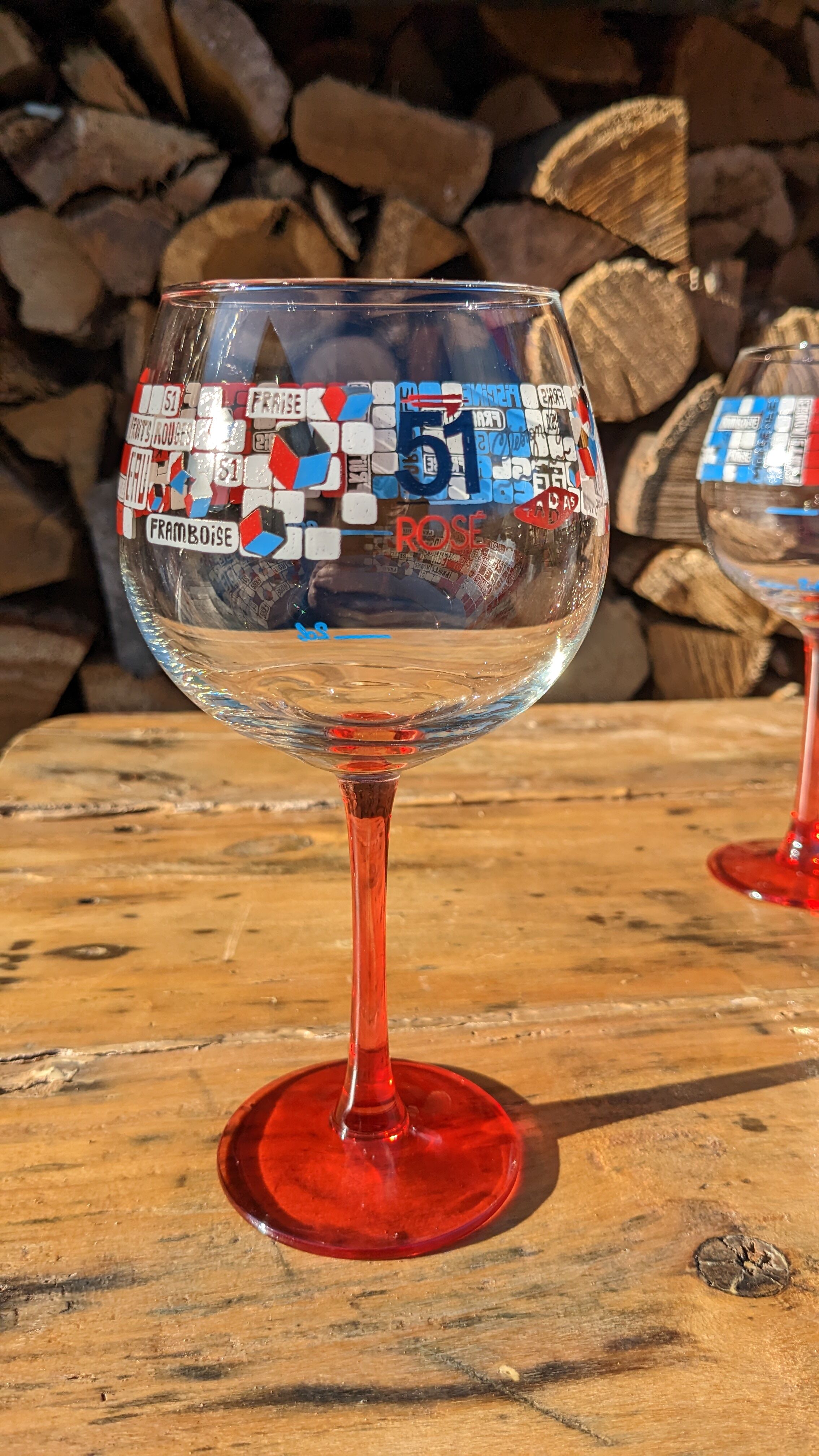 Glasses Pastis 51 rosé pool by six