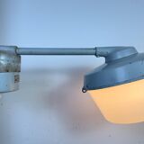 Grey Industrial Factory Wall Light from Elektrosvit, 1970s