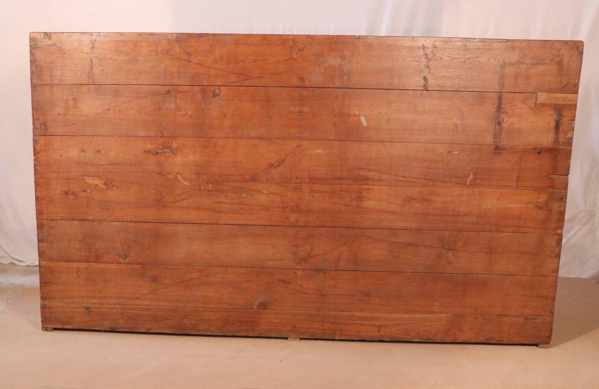 Old professional piece of furniture - postal sorting with 48 lockers in Burmese teak