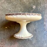 Large Creil & Montereau fruit bowl in brown ironstone