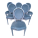 Set of 6 Louis XVI style patinated medallion chairs.