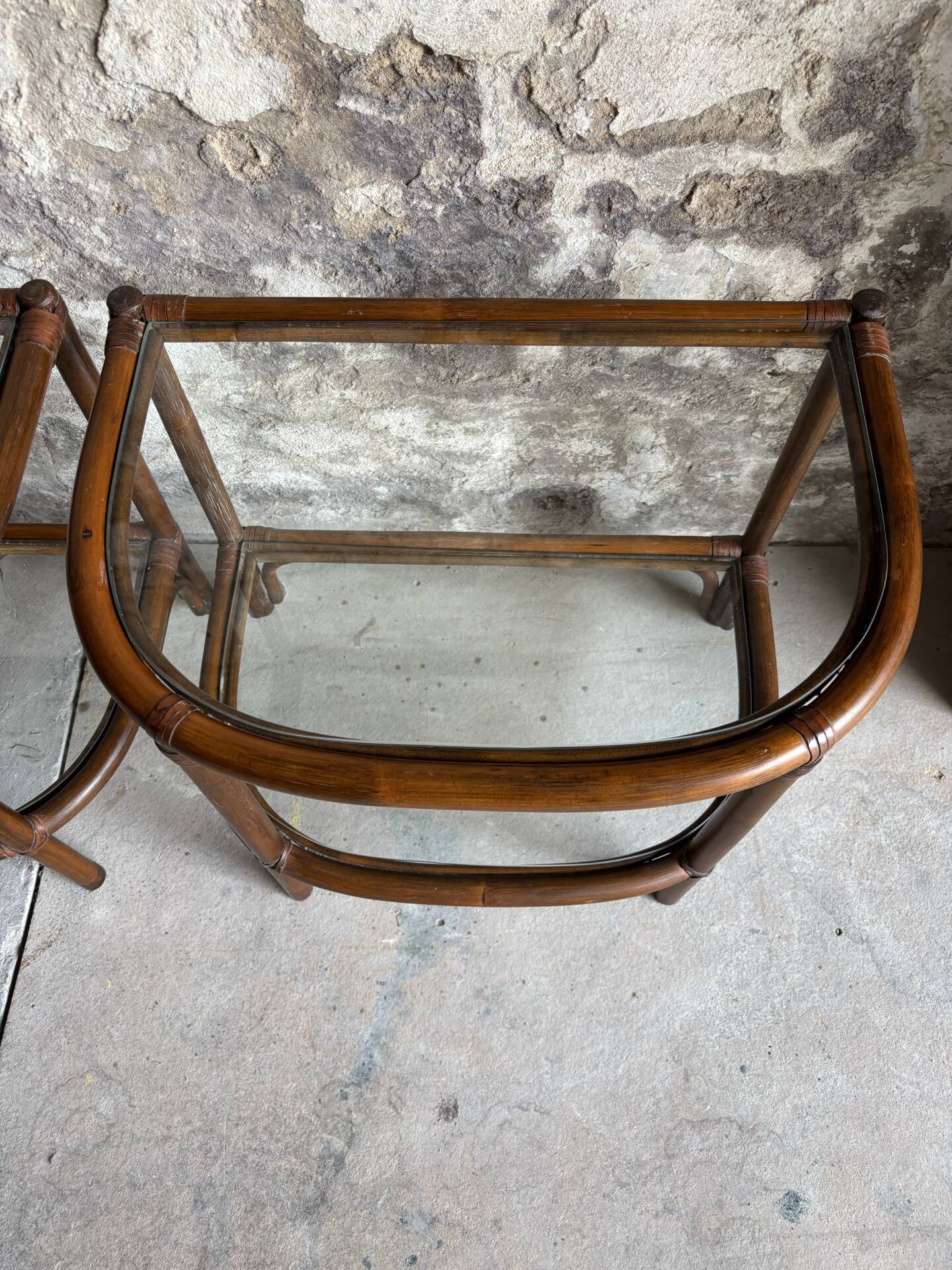 Console rattan or