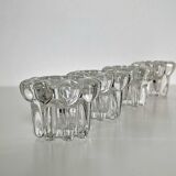 Vintage glass candle holders
