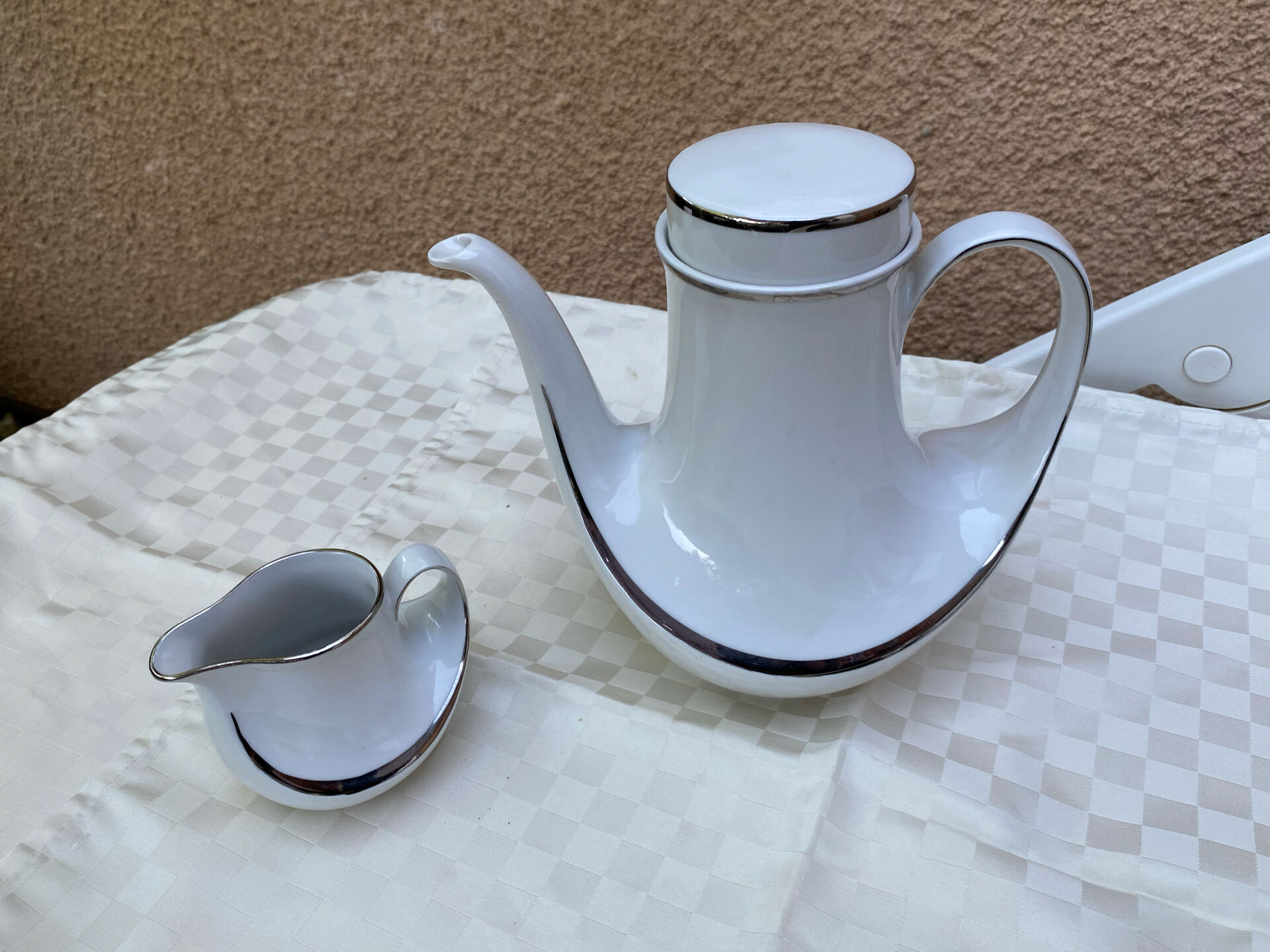 Ensemble cafetière & pot à lait Seltmann Weiden Bavaria – Modèle Marin