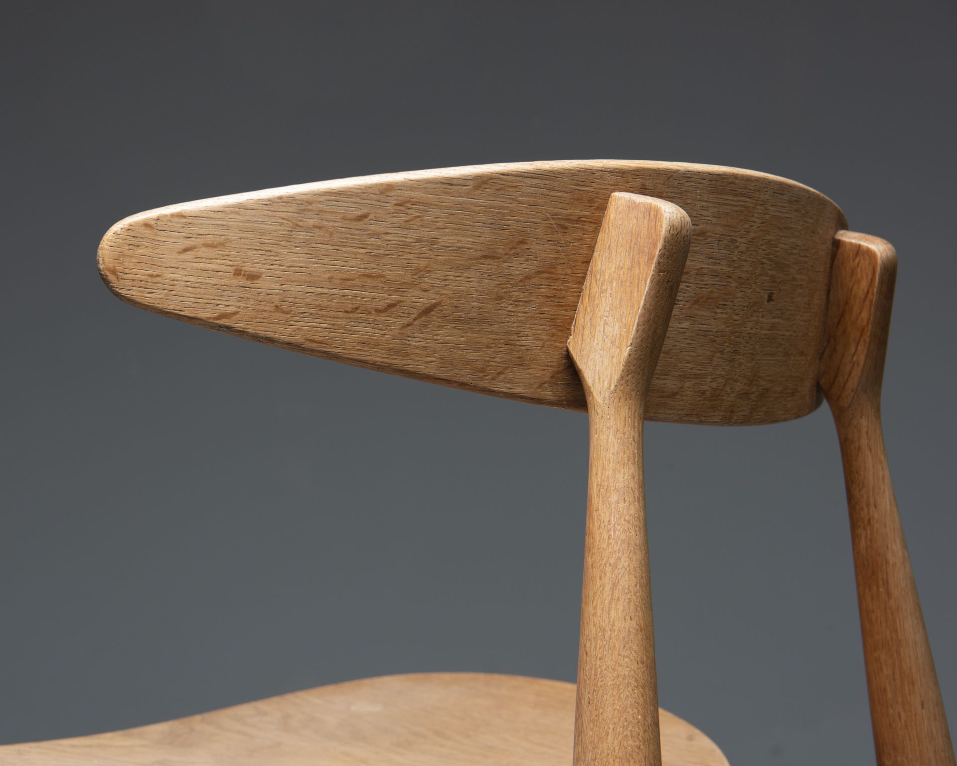 Set of 3 Chairs CH33 Hans Wagner, Carl Hansen & Søn, 1950s, Denmark