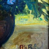 Huile sur bois  1957