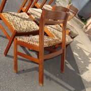 Série de 6 chaises en Pao Rosa vers 1950-60