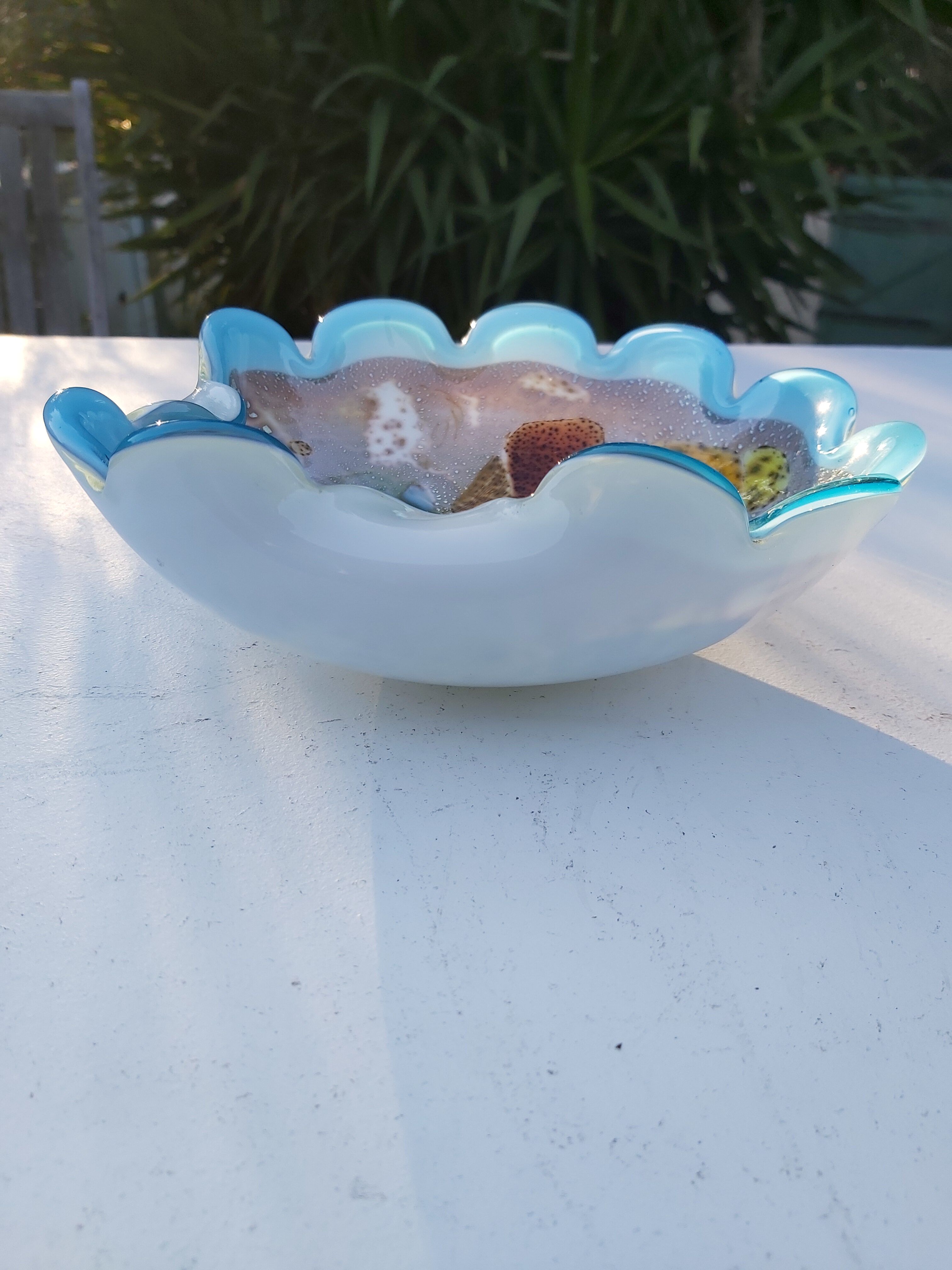 Empty Murano vintage glass pocket