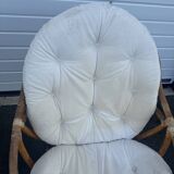 Pairs of 70s rattan armchairs