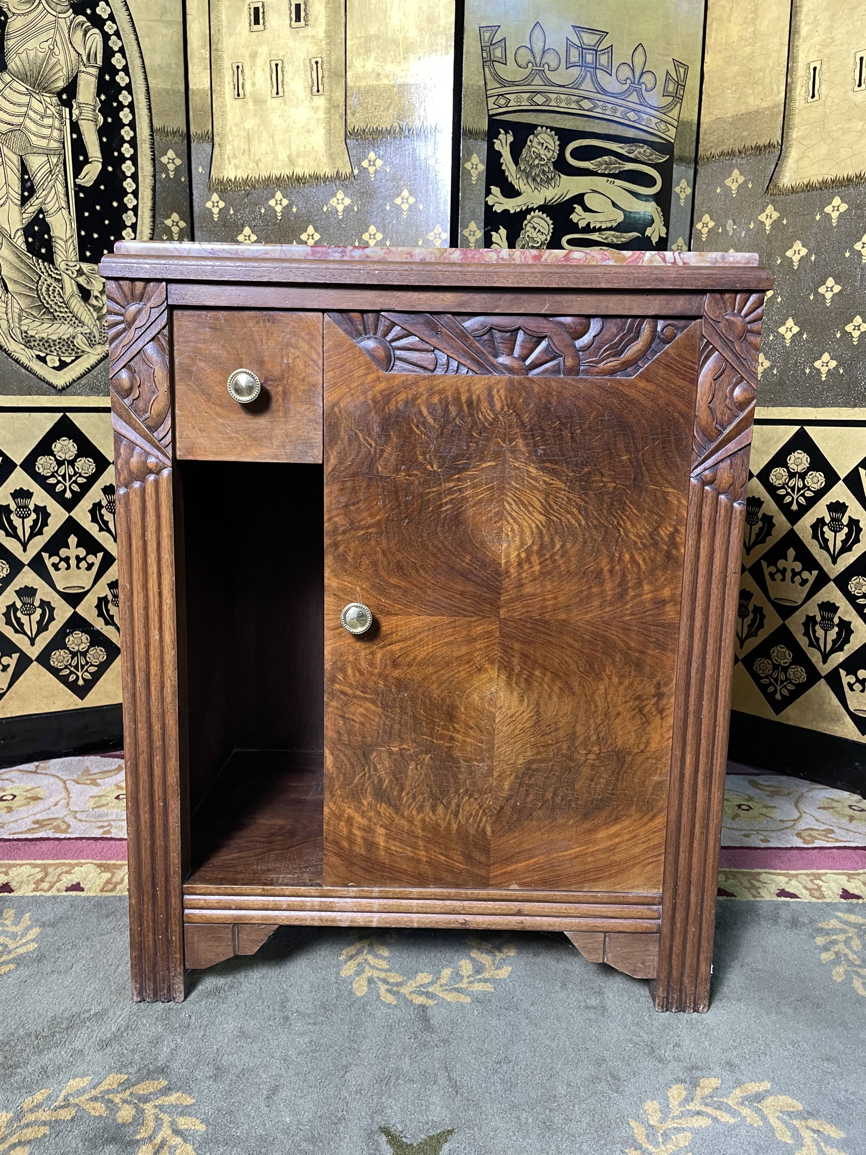 Art Deco period bedside table