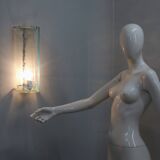 Set of 3 Murano wall sconces by Carlo Nason for Mazzega, 1970s