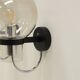 Set of 2 wall lamps by Glashütte Limburg, 1960s Germany.