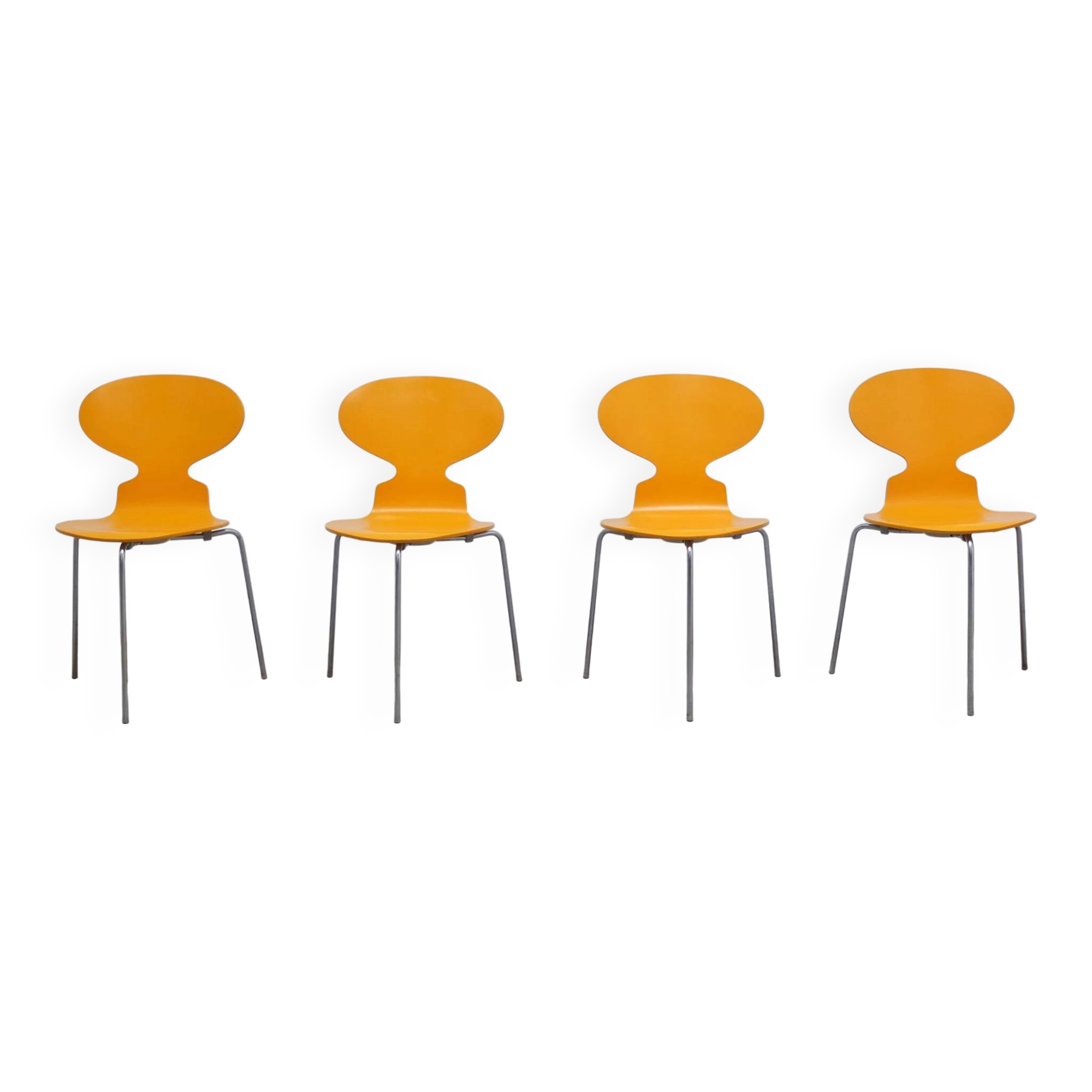 set of 4 'Ant' chairs by Arne Jacobsen for Fritz Hansen, 1974