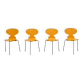 4 chaises 'Ant' par Arne Jacobsen pour Fritz Hansen, 1974