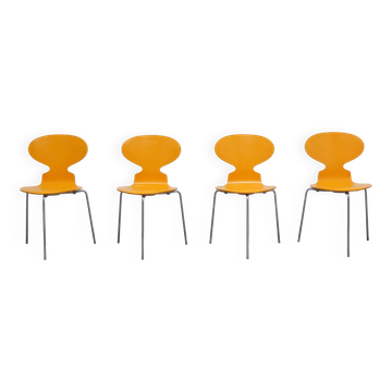 set of 4 'Ant' chairs by Arne Jacobsen for Fritz Hansen, 1974
