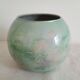 glossy glass round vase signed Jean Noel Bouillet