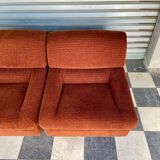 Paire de chauffeuses vintage