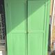 Armoire Parisienne - Rustic storage in jade green wood