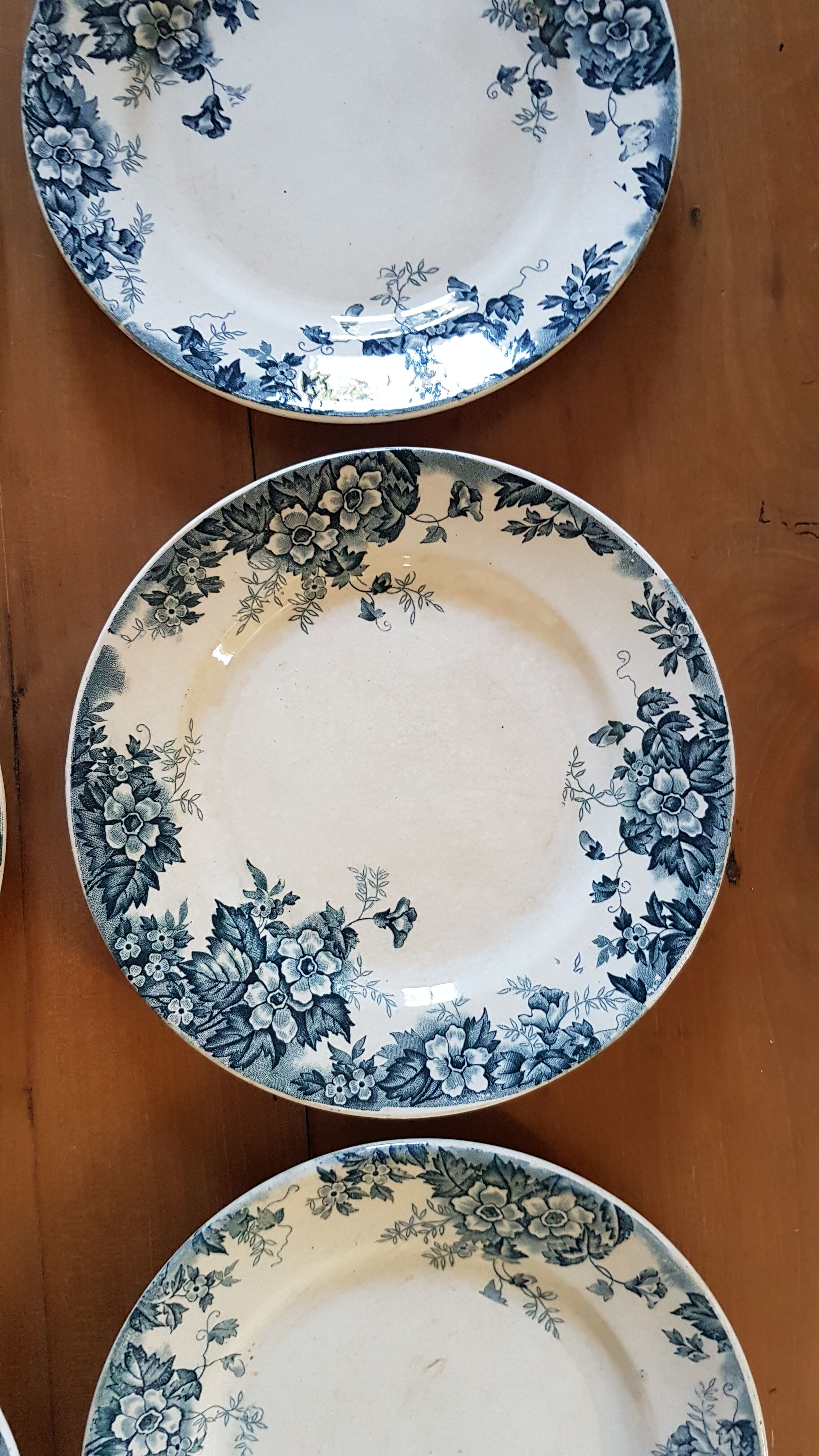 Set of 8 flat plates Saint Amand and Hamage