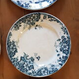 Set of 8 flat plates Saint Amand and Hamage